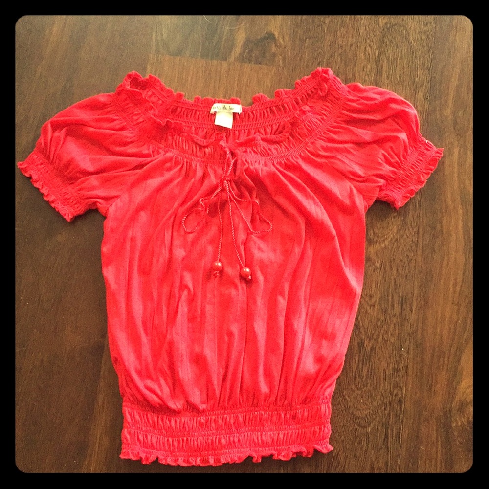 Belle Du Jour Red Shirt